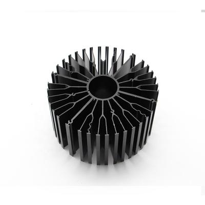 China Radiator Customized Aluminum Led Profiles Round Extruded Radiators for sale