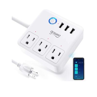 China Commercial universal wireless remote control ac outlet smart wifi power strip usa india for sale