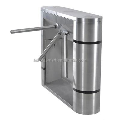 China Library Pedetrian Barrier Tripod Three Arm Turnstile Security Gate 1200*280*980mm for sale