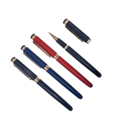 China Fluent writing business and executive professions design wholesale luxury brass roller pen with logo for sale