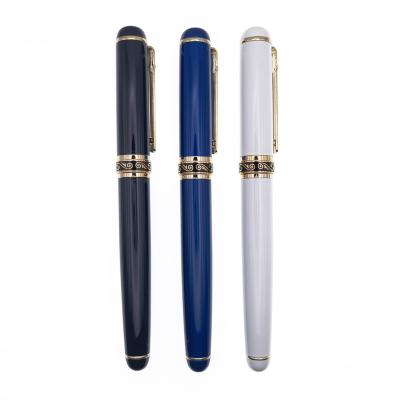 China Commonly Promotional Listing Many Color 0.5mm Manufacturers Stylish Brass Roller Pen With Custom Logo for sale