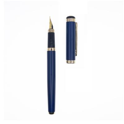 China Fluently writing again famous brand wenzhuo the Chinese supplier luxury metal blue ink pen fancy fountain pen for sale