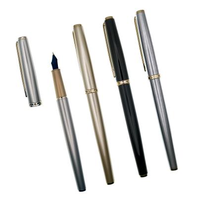 China Fluently Enrolling Promotion Gift Office Business Corporate Pen Set Luxury Fountain Pen Custom Engrave for sale