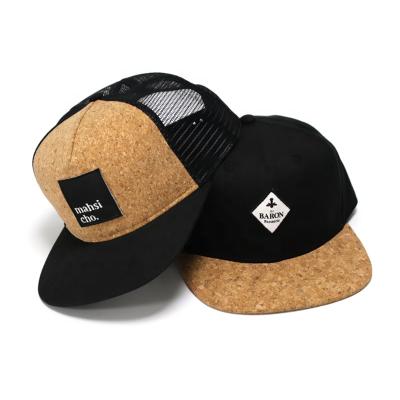 China JOINT Custom Embroidery Your Logo Bill Cork Hat Snapback Flat Cap for sale