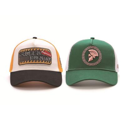 China Middle East 5 Panel Trucker Mesh Common Same Popular Hat With Custom Embroidery for sale