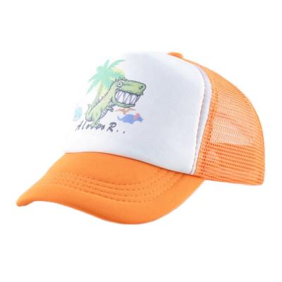 China JOINT Brand Custom Kids Mesh Trucker Hats With Printed Logo for sale