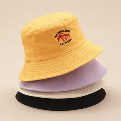 China Fashion Manufacture High Quality Cotton Fishing Bucket Hat With Logo Embroidery for sale