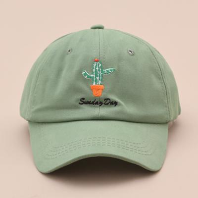 China Good quality JOINT custom cactus logo embroidery dad hat for sale