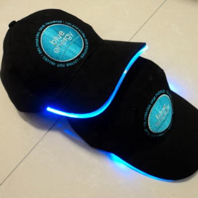 China Baseball Cap COMMON Custom Fiber Optic Led Lamp Switch Free for sale