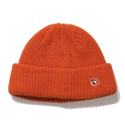 China JOINT Custom School Orange Beanie With Logo Embroidery For Girls for sale