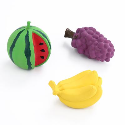 China Viable new dog toy fruit shape series latex toys border factory wholesale pet supplies for sale