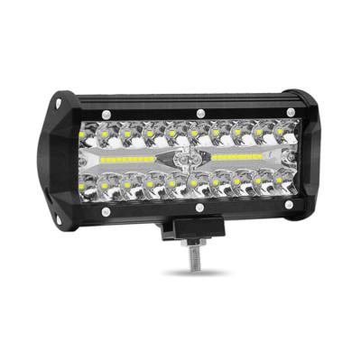 China Aviation 6063 Inch 120W 26000LM LED Offroad Profile 7 Aluminum Work Light LED Bar Driving Lamp 12v 24v Trucks SUV ATV Forklift Trains Boat Boat Lights for sale