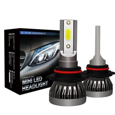 China Super Bright 6063 Aviation Aluminum Profile M1 50W 8000LM Car Lights 6000K COB 9006 HB4 H1 H11 H7 H4 9012 Car LED Headlight Bulb for sale