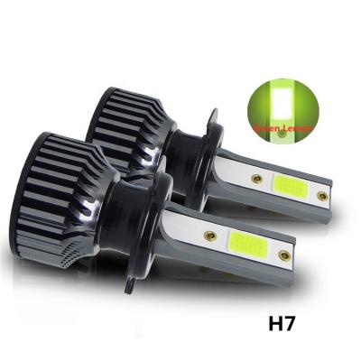 China Auto Parts 72W 15000LM Lemon Aluminum Power Green P1G Aviation 6063 Profile P1G Automotive Headlight H7 H4 H11 9005 Car Led Headlight Bulb 9006 for sale