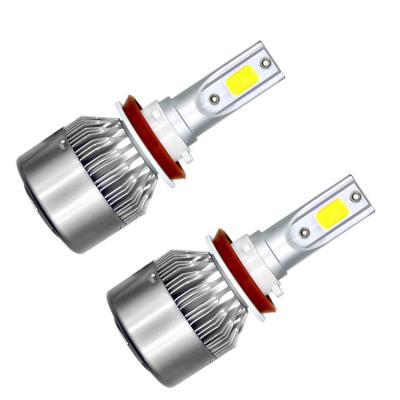 China Aviation Aluminum Profile C6 H11 6063 Super Bright Car Led Headlight 9005 H1 H3 H4 H7 Led Car Led Headlight for sale