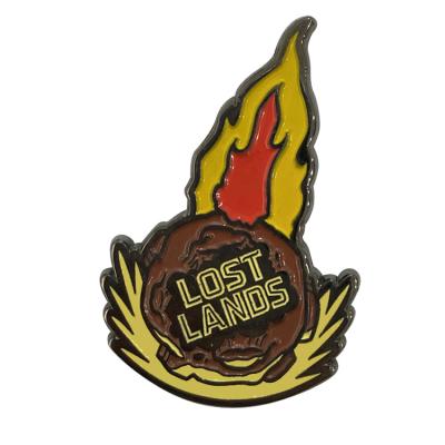 China Custom World Fire Hot Selling Events Promotion Lost Lands High Quality Soft Enamel Pins for sale