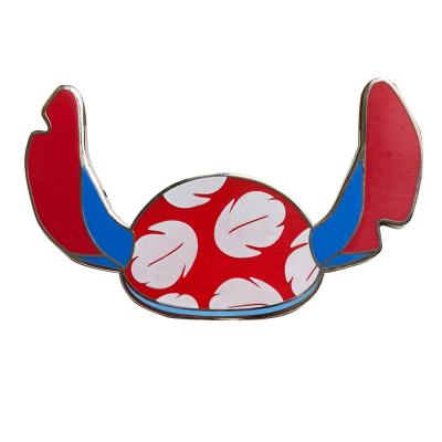 China World Best Selling Quality Custom Hot Metal Switch Character Design Hard Enamel Lapel Pin With Printing for sale