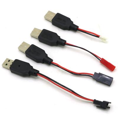 China Vehicles & RC Remote Control Toys USB Charging 3.7V Lithium Battery Charger USB Cable to JST /SM/Plug for 3Rc Drone Quadcopter for sale