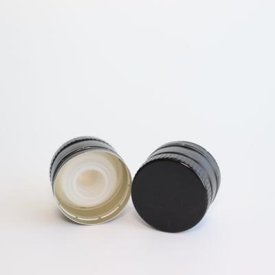 China Factory Wholesale Non-refillable Screw Aluminum-plastic Cap For Olive Oil Pilfer Proof Cap for sale