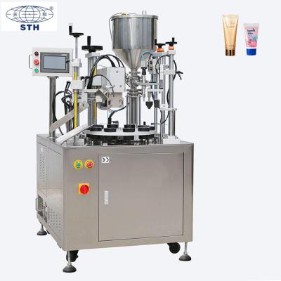 China Semi Automatic Shampoo Plastic Tube Filling Sealing Machine Speed 30 Tubes/min for sale