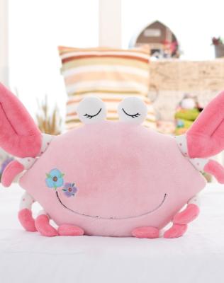 China Customized High Quality Soft Stuffed Plush Fly Crab Shape Soft Pillow/Cushion/Bolster Pillow/Cushion/Bolster With Embroidered Logo (Pink) for sale