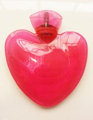 China 1000ml BS heart shape pvc transparent hot water bottle with printing ZJX1000392xdlk993 for sale