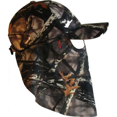 China OEM JOINT Camouflage 5 Panel Camp Hat Custom Wholesale Camouflage Hat Camouflage Hat / Hat With Cape for sale