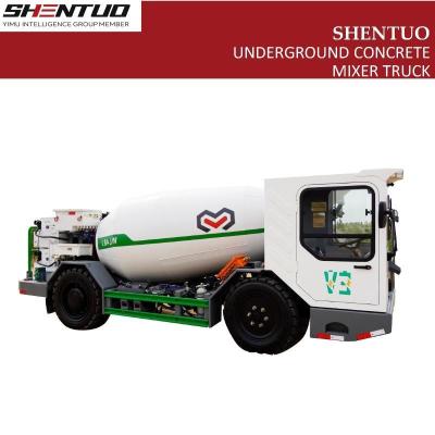 China                  Underground Mining Equipment 4 Cbm Explosion Proof Concrete Transmixer Battery Truck              for sale