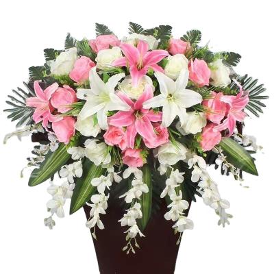 China HC2173 Simulation Flower Wholesale Reception Podium Living Room Conference Room Office Decoration Flower Table Decoration Flower for sale