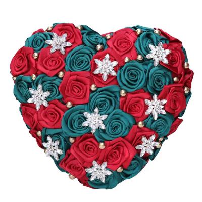 China Wholesale HC2034 New Roses Valentine's Day Gifts Heart Shaped Roses Decorative Artificial Flower Decorative Gifts Heart Shaped Roses Decorative Artificial Roses Gifts for sale