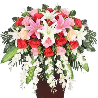 China HC2175 Flower arrangement simulation flower wholesale reception podium living room conference room desk decoration flower for sale