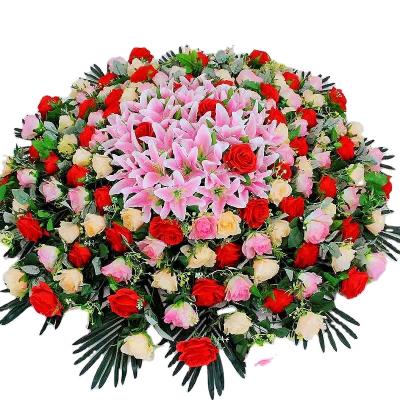 China HC2119 Office Decoration Simulated Flower Arrangement Customized Podium Decoration Simulation Flower Arrangement Business Conference Office Decoration for sale