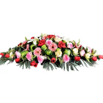 China HC2120 Office Decoration Simulated Flower Arrangement Customized Podium Decoration Simulation Flower Arrangement Business Conference Office Decoration for sale