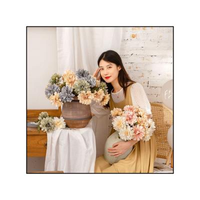 China HC66789 Gifts Dahlia Cloth Wedding Decoration Festival Performance Artificial Flowers Home Office Decor Use for sale