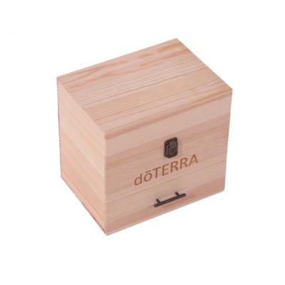 China Handmade wood compartment storage box essential oil storage box wooden  essential oil boxes for sale