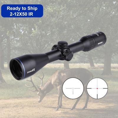 China Range 2-12X50 IR Scope Aircraft-Grade End-Mid SFP Aluminum Tactical Scope Illuminated 1/2 HD MOA 6x Zoom Range Optics for sale