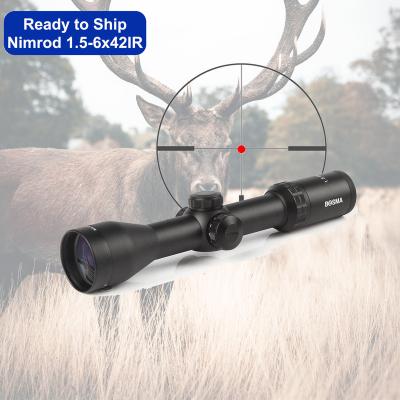 China Airplane-grade Nimrod aluminum 1.5-6X42IR hunting long range scope military surplus china for jet lever for sale