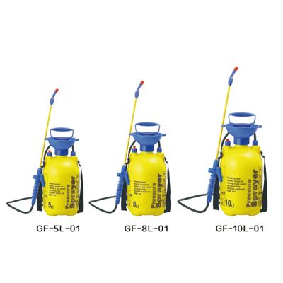 China Garden 5 Liter PP Plastic Garden Pesticide Watering Sprayer With Stainless Steel Lance for sale