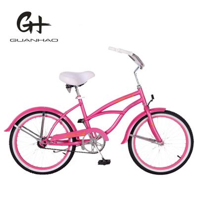 China OEM 20*2.125 Steel Boy Girl Kid Bike Small 20inch Kid One Speed ​​Beach Cruiser Bicycle for sale