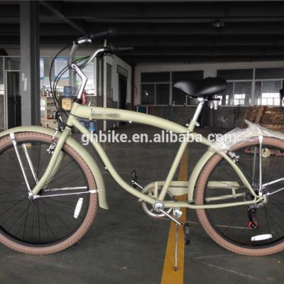 China 2002 26 Inch Beach Cruiser Beach Cruiser Beach Bike Leisure Cruiser 7 Speed ​​Steel Comfortable Men's Beach Cruiser Bicycle for sale