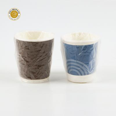 China Customized Wholesale Biodegradable Travel Hotel Individually Wrapped Hot Drink Paper Cups 7oz Paper Cups for sale