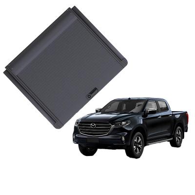 China Duarable Wholesale Off Road Retractable Truck 4x4 Accessories Waterproof Manual Roller Shutter Cover Pickup Bed Cover For Mazda BT-50 for sale