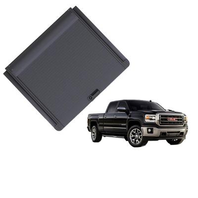 China Duarable GRANDTEC Wholesale Aluminum Alloy Anti-theft Hard Retractable Manual Pickup Bed Cover Tonneau Cover For GMC Sierra 1500 for sale