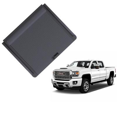 China Duarable GRANDTEC Wholesale Waterproof Anti-theft Hard Retractable Manual Pickup Bed Cover Tonneau Cover For GMC Sierra 2500HD for sale