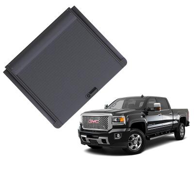 China Duarable GRANDTEC Wholesale Waterproof Anti-theft Hard Retractable Manual Pickup Bed Cover Tonneau Cover For GMC Sierra 3500HD for sale