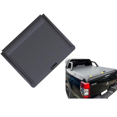 China Duarable GRANDTEC Custom High Quality Pickup Hard Manual Roll-up Cover Truck Bed Tonneau Cover For Mitsubishi Triton Double Cab L200 for sale