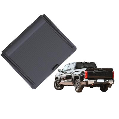 China Duarable Nondestructive Installation Truck Bed Covers Aluminum Alloy Hard Retractable Pickup Tonneau Cover Roller Lid For Toyota Tundra for sale