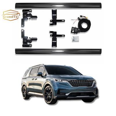 China Automotive Parts GRANDTEC Factory Wholesale Popular Customization Alloy Side Steps Electric Running Boards For Kia Carnival 2021+ for sale