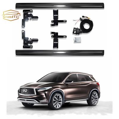 China Automotive Parts 2018+ Infiniti QX50 Side Step Exterior Auto Accessories Popular Off-Road Aluminum Alloy Nerf Bars Electric Running Boards for sale