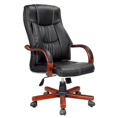 China China Factory Commercial Frame High Back Swivel Leather Office Swivel Chair For 360 Swivel for sale